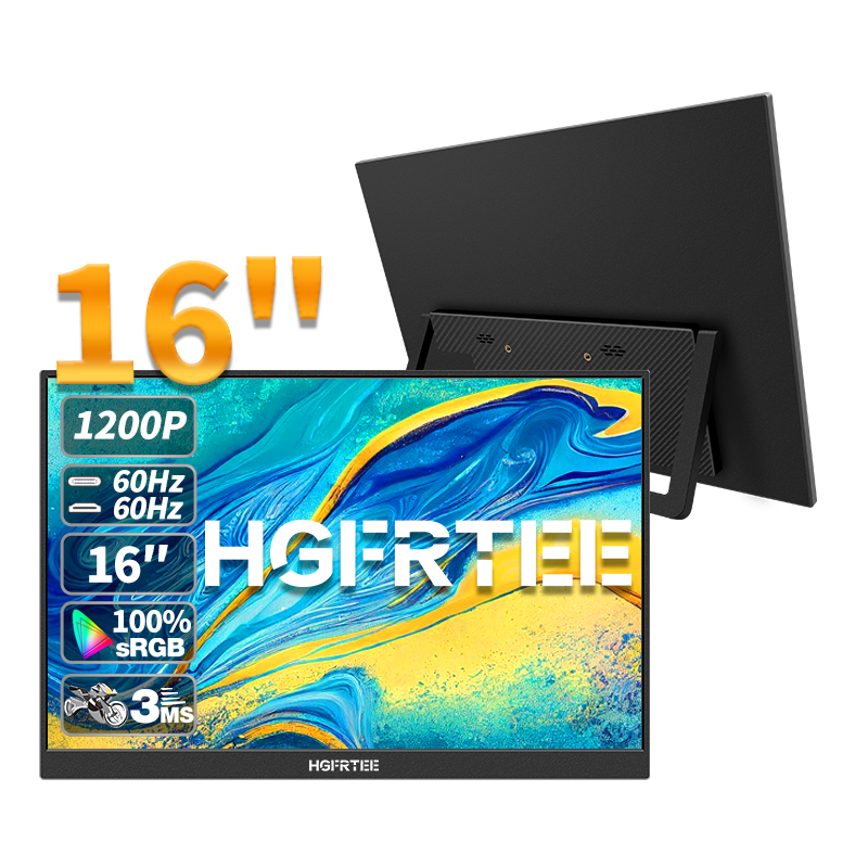 HGFRTEE 16Inch Portable Monito - Pc Gaming Test のレビューと価格