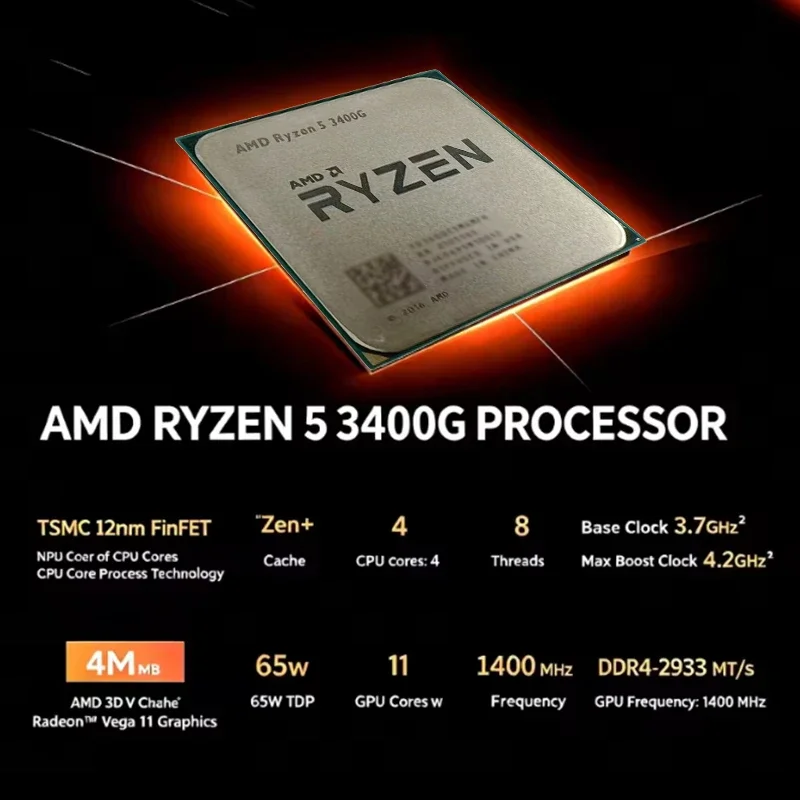 AMD Ryzen 5 3400G Loose Chip D - Pc Gaming Amd Ryzen 5 のレビューと価格