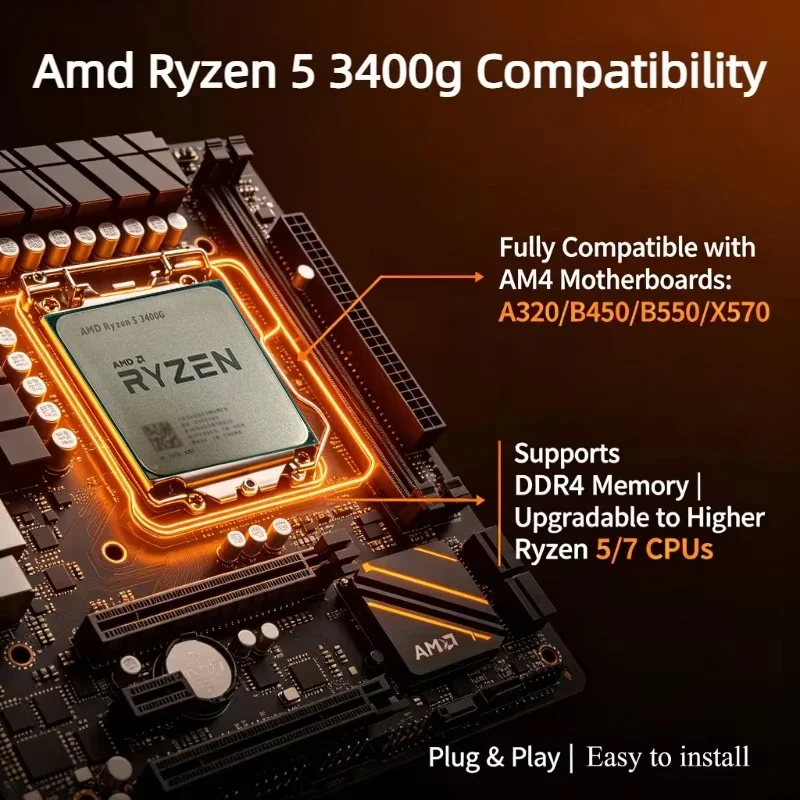 AMD Ryzen 5 3400G Loose Chip D - Pc Gaming Amd Ryzen 5 のレビューと価格