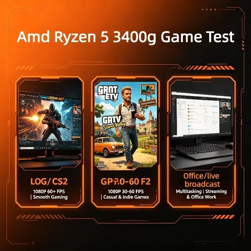 AMD Ryzen 5 3400G Loose Chip D - Pc Gaming Amd Ryzen 5 のレビューと価格