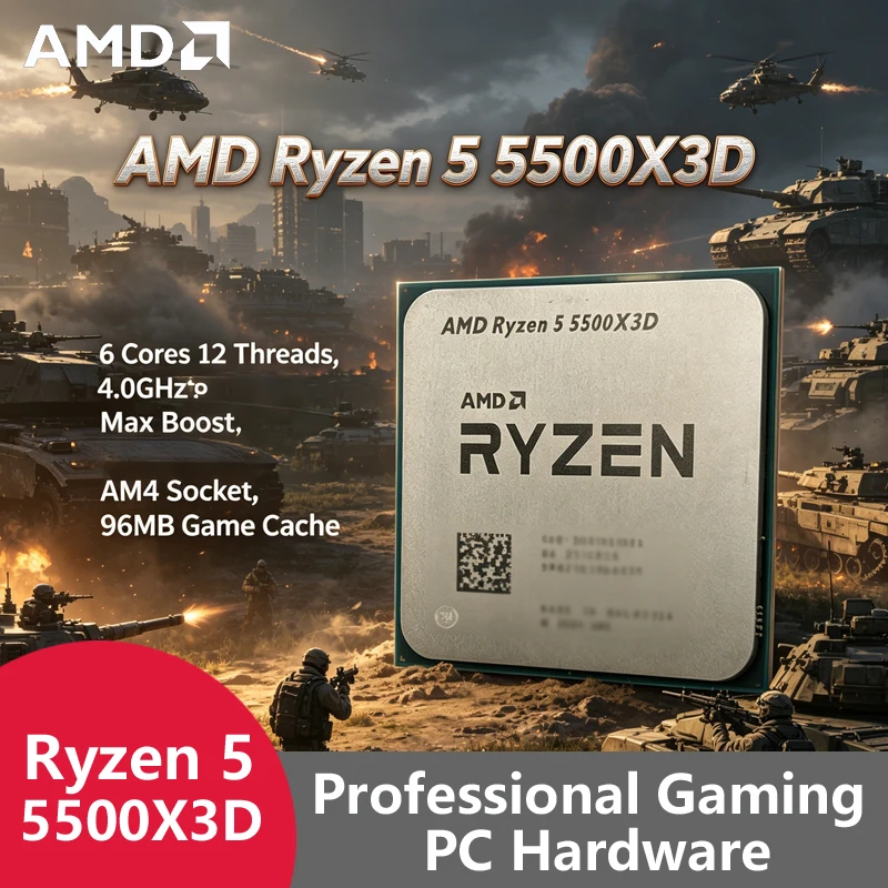AMD Ryzen 5 5500X3D AM4 7nm Ga - Pc Gaming Amd Ryzen 5 のレビューと価格