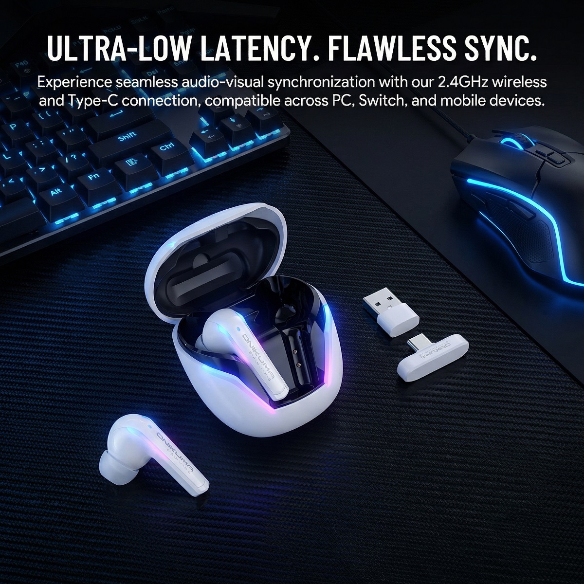 ONIKUMA T27 Wireless Gaming Ea - Pc Gaming Earbuds のレビューと価格