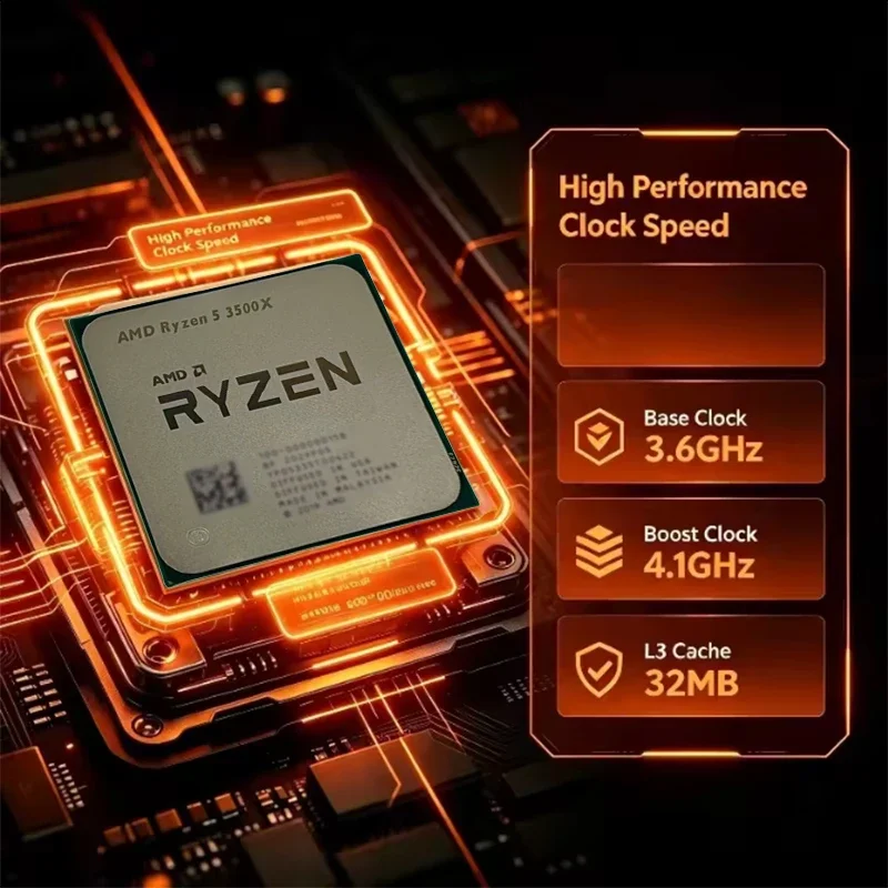 Socket AM4 CPU AMD R5 3500X Ry - Pc Gaming Amd Ryzen 5 のレビューと価格