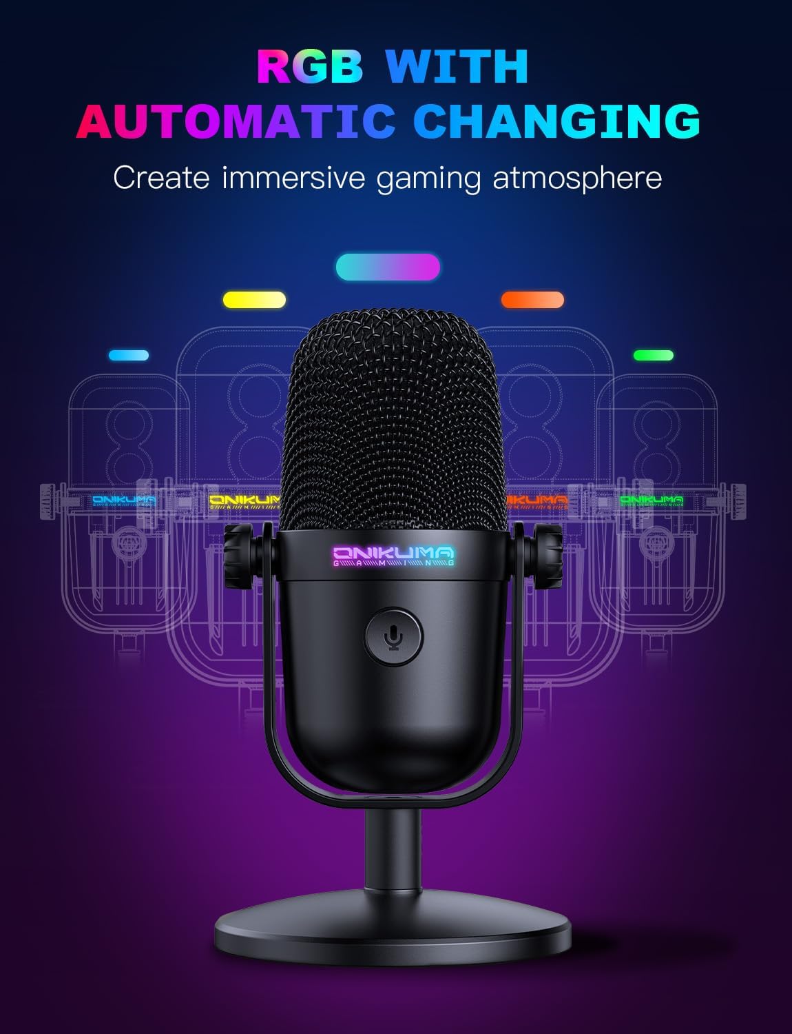 USB Gaming Microphone With Noi - Pc Gaming Discord のレビューと価格