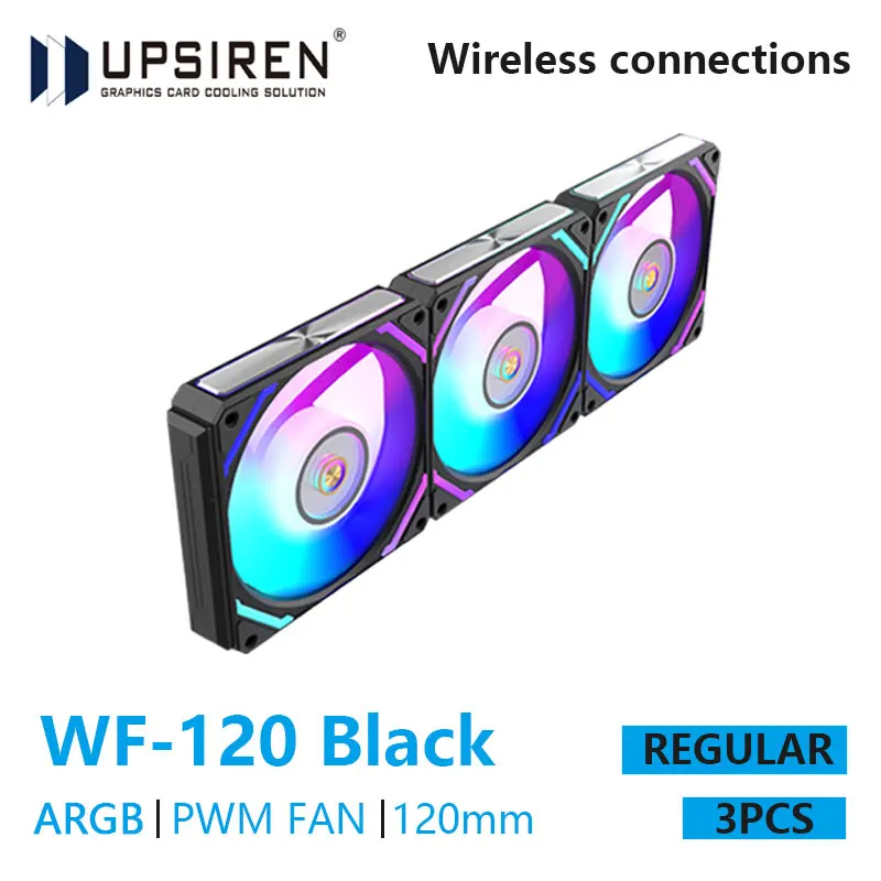 UPSIREN WF-120 ARGB PWM 3PCS C - Pc Case Fan のレビューと価格